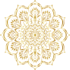 Einzigartige Unterstützung Einzigartige Unterstützung: Zu sehen ist ein goldenes Mandala